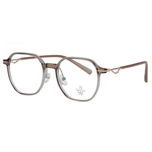 M3715 TR Montatura per occhiali Versione coreana con catena Montatura per occhiali miopia a specchio piatto con decorazione semplice da ragazza