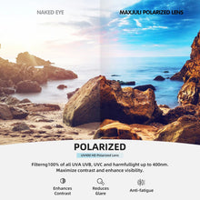 Carica l&#39;immagine nel visualizzatore di Gallery, MAXJULI Polarized Big Sunglasses for Men Women with Big Heads UV 400 Protection 8125