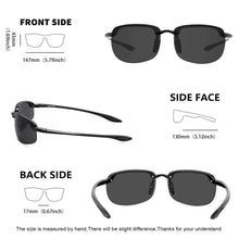 Carica l&#39;immagine nel visualizzatore di Gallery, MAXJULI Polarized Sport  Sunglasses for Men Women TR90 Rimless elliptical Frame Running Fishing  Driving Sun Glasses 8250