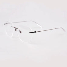 Load image into Gallery viewer, MB Brand Business Men's Glasses Fashion Women's Reading Glasses Ultra Light Pure Titanium Square Rimless Optical Glasses MB0101O