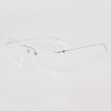 Load image into Gallery viewer, MB Brand Business Men's Glasses Fashion Women's Reading Glasses Ultra Light Pure Titanium Square Rimless Optical Glasses MB0101O