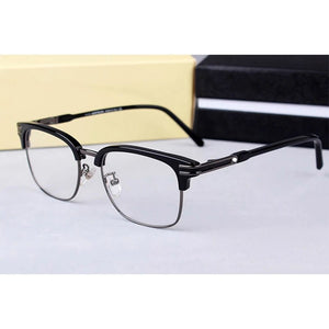 MB Brand   Vinatge Half-rim Acetate Square Prescription Eyeglasses Frames Men Myopia Optical Glasses Frame MB669