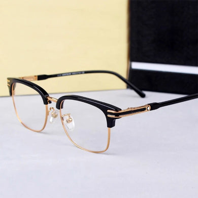 MB Brand   Vinatge Half-rim Acetate Square Prescription Eyeglasses Frames Men Myopia Optical Glasses Frame MB669