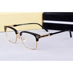 MB Brand   Vinatge Half-rim Acetate Square Prescription Eyeglasses Frames Men Myopia Optical Glasses Frame MB669
