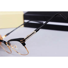 Load image into Gallery viewer, MB Brand   Vinatge Half-rim Acetate Square Prescription Eyeglasses Frames Men Myopia Optical Glasses Frame MB669