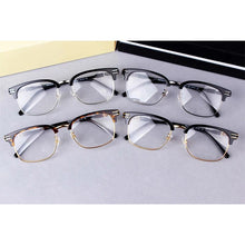 Load image into Gallery viewer, MB Brand   Vinatge Half-rim Acetate Square Prescription Eyeglasses Frames Men Myopia Optical Glasses Frame MB669