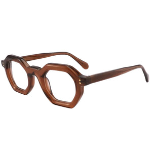 Irregular Acetate Glasses Frames Myopia and Farsightedness Optical Prescription Eyeglasses for Men Women Anti Blue Light