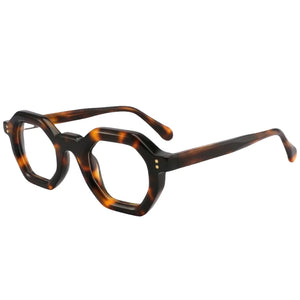 Irregular Acetate Glasses Frames Myopia and Farsightedness Optical Prescription Eyeglasses for Men Women Anti Blue Light