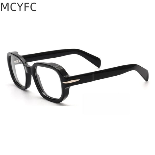 MCYFC Montature per occhiali giapponesi Retro Design quadrato letterario per uomo Occhiali da vista Donna Montatura per occhiali da uomo