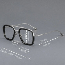Load image into Gallery viewer, MCYFC Prescription Eyeglasses Frames Men Blue Light Blocking Lens - Lightweight Titanium Iron Man Inspired Optical Eyewear Frame