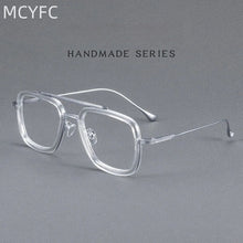 Load image into Gallery viewer, MCYFC Prescription Eyeglasses Frames Men Blue Light Blocking Lens - Lightweight Titanium Iron Man Inspired Optical Eyewear Frame