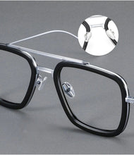 Load image into Gallery viewer, MCYFC Prescription Eyeglasses Frames Men Blue Light Blocking Lens - Lightweight Titanium Iron Man Inspired Optical Eyewear Frame