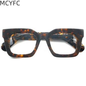 MCYFC Thickened Eyeglasses Frames for Men and Women European and American Square Glasses Optical Prescription Eyewear