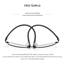 Carica l&#39;immagine nel visualizzatore di Gallery, MERRYS DESIGN 2 In 1 Magnet Polarized Clip Glasses Frame Men Optical Myopia Clip Glasses For Men Eyeglasses Frame TR90 S2728