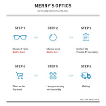 Load image into Gallery viewer, MERRYS DESIGN Cat Eye Oval Glasses Frame For Men Women Titanium Alloy Ultra-Light And Comfortable Optics Eyeglasses S2531