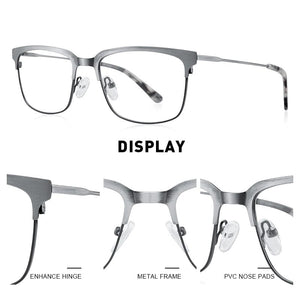 MERRYS DESIGN Classic Men Titanium Alloy Optical Glasses Frames Women Ultralight Square Myopia Prescription Eyeglasses S2084