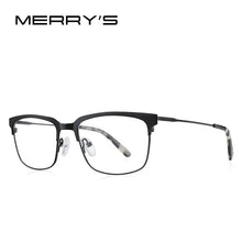 Load image into Gallery viewer, MERRYS DESIGN Classic Men Titanium Alloy Optical Glasses Frames Women Ultralight Square Myopia Prescription Eyeglasses S2084