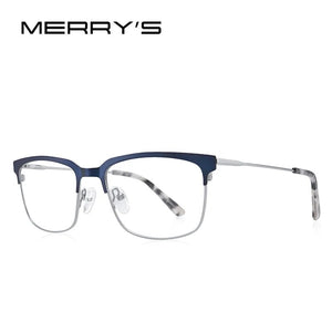 MERRYS DESIGN Classic Men Titanium Alloy Optical Glasses Frames Women Ultralight Square Myopia Prescription Eyeglasses S2084