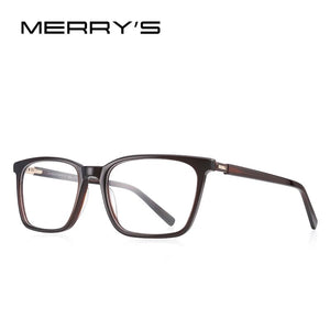 MERRYS DESIGN Men Acetate Glasses Frame Square Glasses Luxury Prescription Glasses Frames Optical Eyewear S2277
