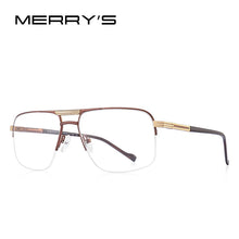 Load image into Gallery viewer, MERRYS DESIGN Men Classic Square Glasses Optics Frame   Double Bridge Prescription Glasses Frames Optical Eyewear S2012