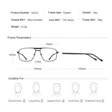 Load image into Gallery viewer, MERRYS DESIGN Men Classic Square Glasses Optics Frame   Double Bridge Prescription Glasses Frames Optical Eyewear S2012