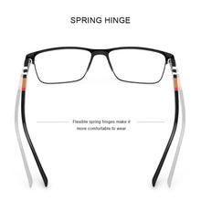 Load image into Gallery viewer, Square Glasses Frame Business Titanium Alloy Eyewear Acetate Legs Myopia Prescription Eyeglasses S2255