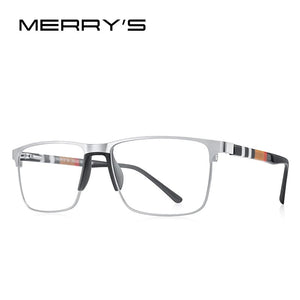 Square Glasses Frame Business Titanium Alloy Eyewear Acetate Legs Myopia Prescription Eyeglasses S2255