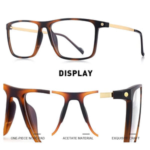 Luxury TR90 Glasses Frame Men Vintage Eyeglasses Myopia Prescription Eyeglasses S2817