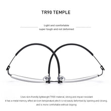 Load image into Gallery viewer, MERRYS DESIGN Men Titanium Alloy Glasses Frame Half Optical Frame Myopia Prescription Optical Eyewear Alloy Rubber Temples S2158