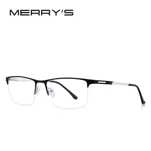 Men Titanium Alloy Glasses Frame Male Square Eye Myopia Prescription Eyeglasses Male Half Optical S2064