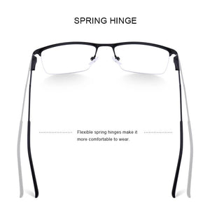 Men Titanium Alloy Glasses Frame Male Square Eye Myopia Prescription Eyeglasses Male Half Optical S2064