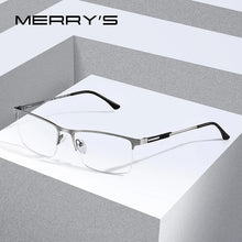 Load image into Gallery viewer, Men Titanium Alloy Glasses Frame Male Square Eye Myopia Prescription Eyeglasses Male Half Optical S2064