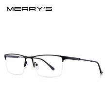 Load image into Gallery viewer, Men Titanium Alloy Glasses Frame Male Square Eye Myopia Prescription Eyeglasses Male Half Optical S2064