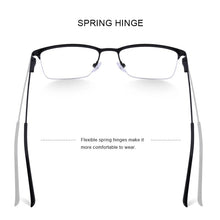 Load image into Gallery viewer, MERRYS DESIGN Men Titanium Alloy Glasses Frame Male Square Ultralight Eye Myopia Prescription Eyeglasses Male Half S2125