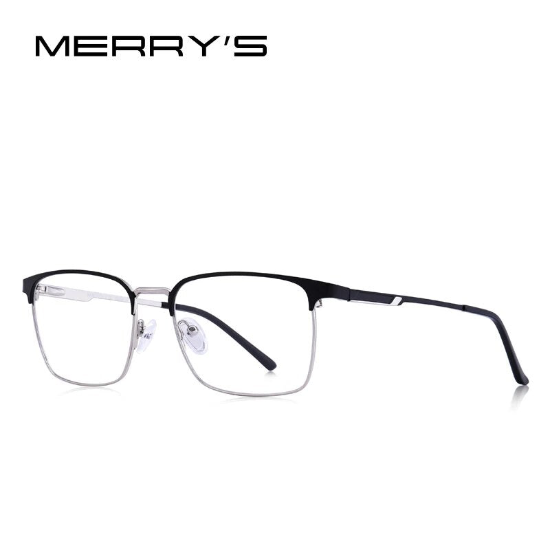 Men Titanium Alloy Glasses Frame Male Square Ultralight Eye Myopia Prescription Eyeglasses S2032