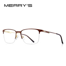 Load image into Gallery viewer, MERRYS DESIGN Men Titanium Alloy Glasses Frame Optical Frame Business Style Myopia Prescription Eyeglasses S2178