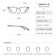 Load image into Gallery viewer, Men Titanium Alloy Glasses Frame Ultralight Eye Myopia Prescription Eyeglasses Male Optical Frame S2045