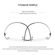 Load image into Gallery viewer, Titanium Alloy Rimless Glasses Frame Male Square Ultralight Man Frameless Myopia Optical Frames Eyewear S2880