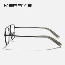 Load image into Gallery viewer, MERRYS DESIGN Pure Titanium Glasses Frame For Men Classic Square Prescription Eyeglasses Ultra Light Optical Eyewear S2548