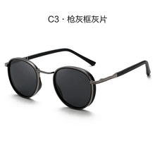 Load image into Gallery viewer, MIZHO Brand Driving Polarized Sunglasses Men Round  COOL Plastic Titanium  Sun Glasses Man UV Protection