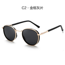 Load image into Gallery viewer, MIZHO Brand Driving Polarized Sunglasses Men Round  COOL Plastic Titanium  Sun Glasses Man UV Protection