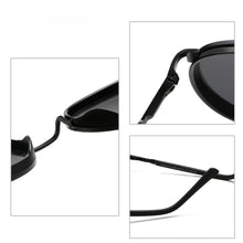 Load image into Gallery viewer, MIZHO Brand Driving Polarized Sunglasses Men Round  COOL Plastic Titanium  Sun Glasses Man UV Protection