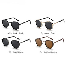 Load image into Gallery viewer, MIZHO Brand Driving Polarized Sunglasses Men Round  COOL Plastic Titanium  Sun Glasses Man UV Protection