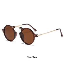 Load image into Gallery viewer, MIZHO Retro Steampunk Sunglasses Men   Brand Vintage Round Sun Glasses Metal Glasses Women  Driving Goggle UV400
