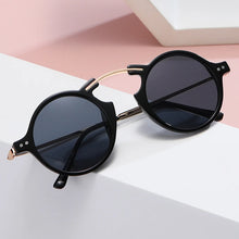 Load image into Gallery viewer, MIZHO Retro Steampunk Sunglasses Men   Brand Vintage Round Sun Glasses Metal Glasses Women  Driving Goggle UV400