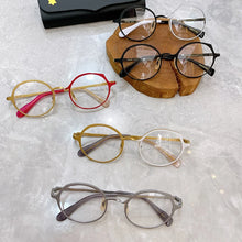 Load image into Gallery viewer, MM-0038 Japanese Designer Brand Glasses Frames Round Personalized Eyeglasses Classical Men Eye  Sunglasses Accessory