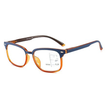 Load image into Gallery viewer, MODFANS Blue light blocking Progressive multifocal Far and near Reading glasses Presbyopic glasses for Men women with Reader
