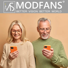 Load image into Gallery viewer, MODFANS Oversize Reading Glasses Men Readers Glasses Rectangle Classic Frame Lightweight Wear Spring Hinge with Diopter-MSR213