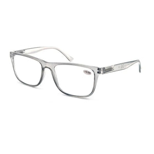 MODFANS Oversize Reading Glasses Men Readers Glasses Rectangle Classic Frame Lightweight Wear Spring Hinge with Diopter-MSR213