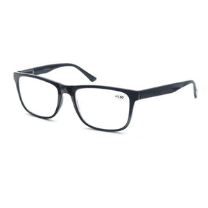 MODFANS Oversize Reading Glasses Men Readers Glasses Rectangle Classic Frame Lightweight Wear Spring Hinge with Diopter-MSR213